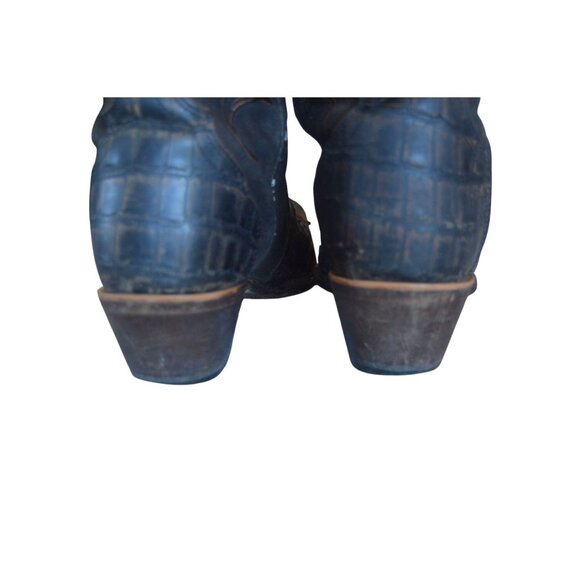 Twisted X Men's Leather Embroidered Cowboy Western Square Toe Boots Size 7 Worn - Picture 6 of 8